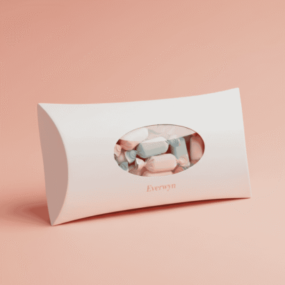 Custom Pillow Style Boxes Pink